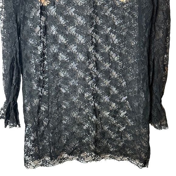 Free People Fast Forward Sheer Tunic Coverup Floral Embroidered Lace - Picture 12 of 13